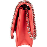 Chanel Caviar Leather CC Wallet On Chain Crossbody Bag - vintageandkickz