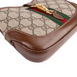 Gucci Monogram GG Supreme Canvas Jackie 1961 Web Mini Crossbody Bag