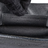 Balenciaga Black Grained Leather Small City Side Zip Tote Handbag