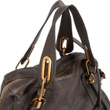 Chloé Brown Leather Paraty Handbag