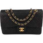 [🔄️B08 / F44] Chanel Quilted Lambskin Medium Double Flap Shoulder Bag - vintageandkickz