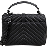 Saint Laurent Grain De Poudre Matelasse Leather Small Crossbody Handbag