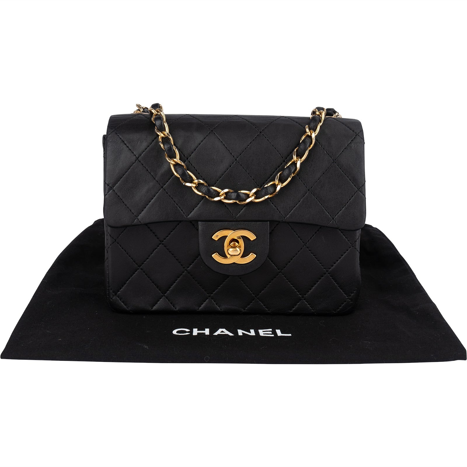 [🔄️B21 / F02] Chanel Quilted Lambskin Small Single Flap Crossbody Bag - vintageandkickz