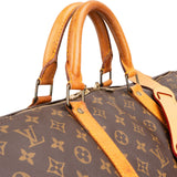 Louis Vuitton Monogram Canvas Keepall 60 Bandoulière Travel Bag
