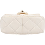Chanel Quilted Lambskin Top Handle Bracelet Rectangular Single Flap Crossbody Handbag