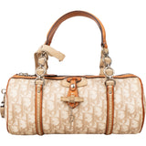 Christian Dior Monogram Trotter Canvas Romantique Boston Handbag