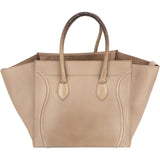 Céline Drummed Calfskin Phantom Handbag