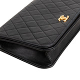 Chanel Quilted Lambskin 24K Gold Single Flap Shoulder Bag
