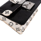 Louis Vuitton Monogram Canvas Black & White Vernis Leather Wynwood Trunk Crossbody Bag