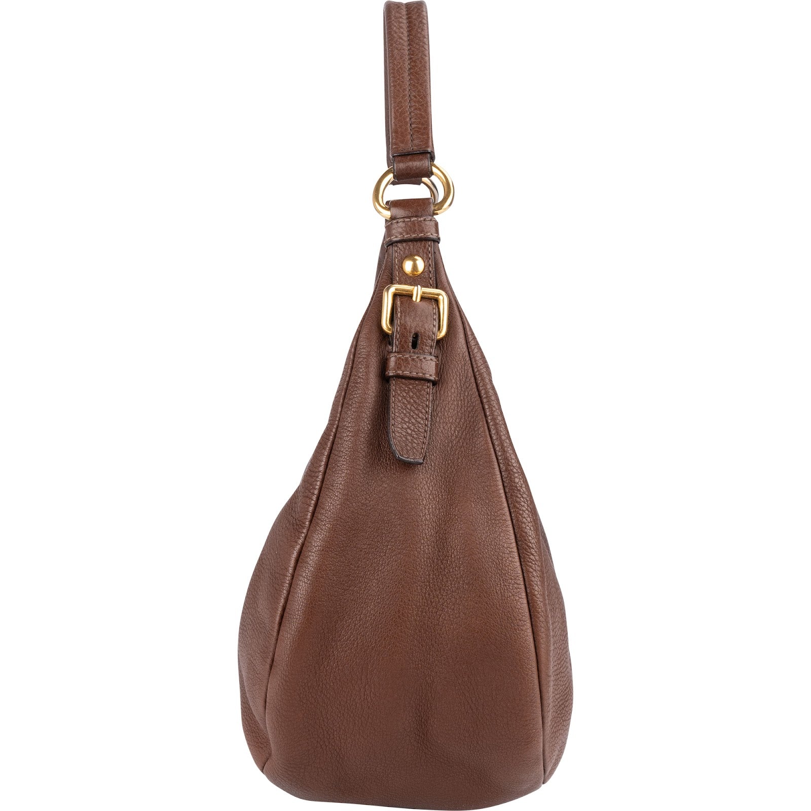 Prada Vitello Daino Hobo Shoulder Bag - vintageandkickz