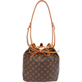 Louis Vuitton Monogram Canvas Sac Noé Petit Shoulder Bag