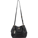 Prada Vitello Daino Leather Hobo Tote Handbag