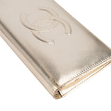 Chanel Metallic Leather Timeless CC Long Flap Wallet