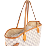 Louis Vuitton Monogram Damier Azur Canvas Neverfull MM Shoulder Bag