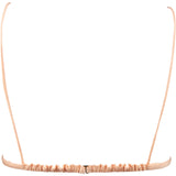 Fendi Pink Ruffled FF Emblem Bikini Top Swimwear (DE36 / S)