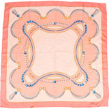 Cartier Pearl Tassel Motif Silk Scarf Tuch