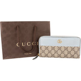 Gucci Monogram GG Supreme Marmont Zip Around Wallet