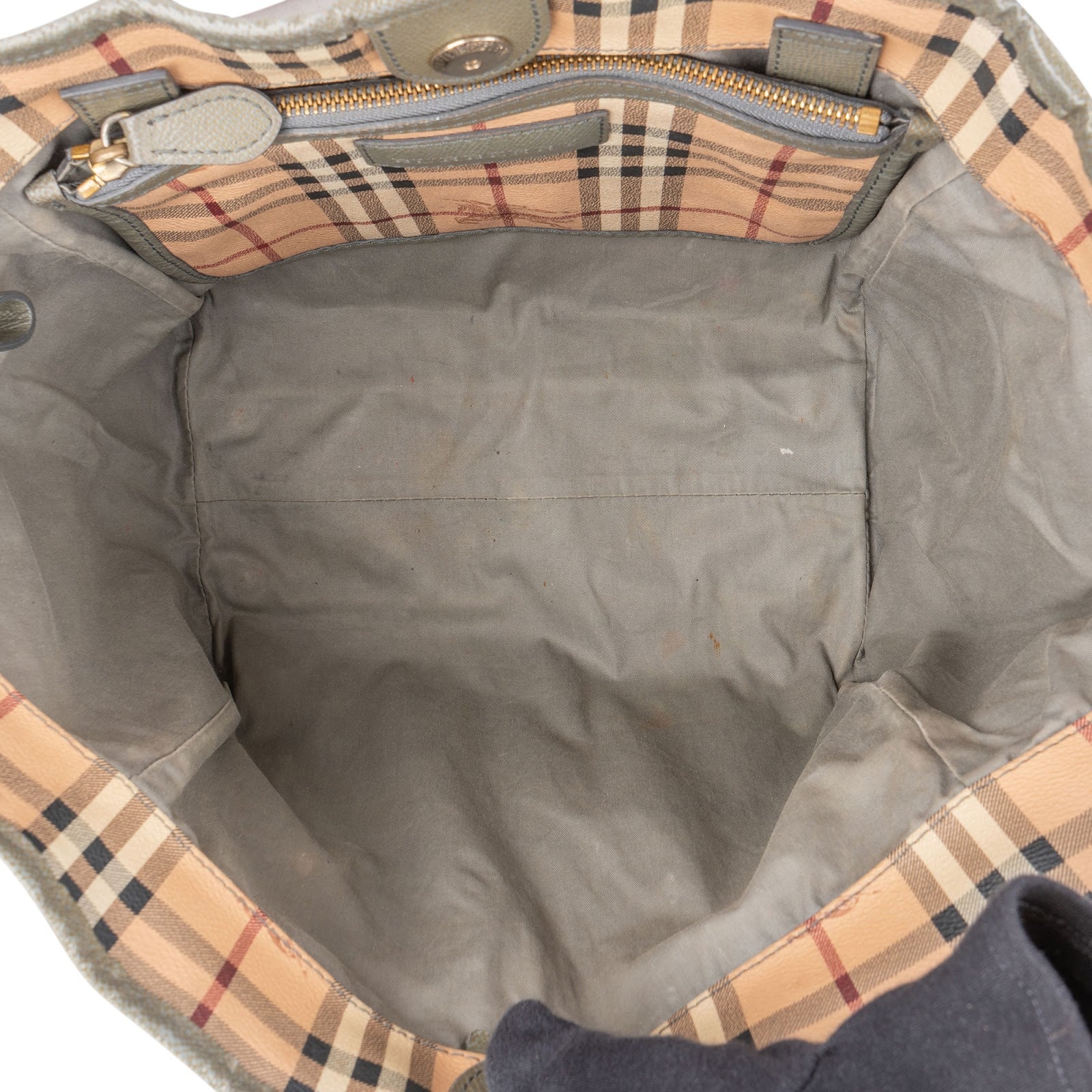 Burberry Haymarket Check Canterbury Tote Shoulder Bag - vintageandkickz
