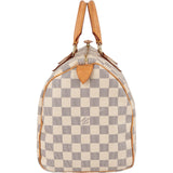 Louis Vuitton Monogram Damier Azur Speedy 30 Handbag