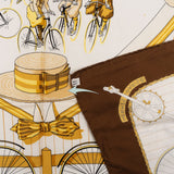 Hermès Les Becanes Silk 90 Scarf Tuch