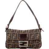 Fendi Monogram FF Zucca Baguette Shoulder Bag