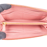 Miu Miu Pink Leather Zip Around Wallet