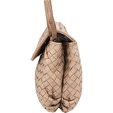 Bottega Veneta Intrecciato Leather Single Flap Crossbody Bag