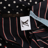 Louis Vuitton Sample Multicolor Dot & Striped Pattern Cross Bow Top Dress (XS)