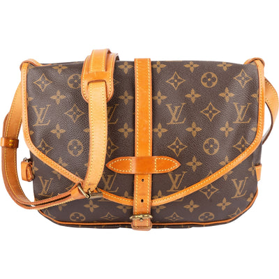 Louis Vuitton Monogram Canvas Samaur 30 Crossbody Bag - vintageandkickz