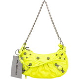 Balenciaga Neon Green Le Cagole XS Pochette Accessoires Shoulder Crossbody Bag