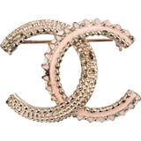 Chanel Enameled CC Brooch