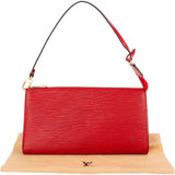 Louis Vuitton Red Epi Leather Pochette Accessoires Handbag