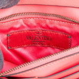 Valentino Garavani Pink Leather Rockstud Wallet On Chain Crossbody Bag