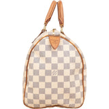 Louis Vuitton Monogram Damier Azur Canvas Speedy 30 Handbag