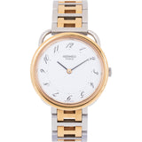 Hermès Two-Tone Sellier Arceau Woman Watch