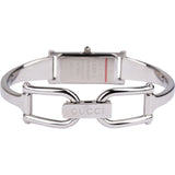 Gucci Silver Tone 1500L Bangle Horsebit Woman Watch