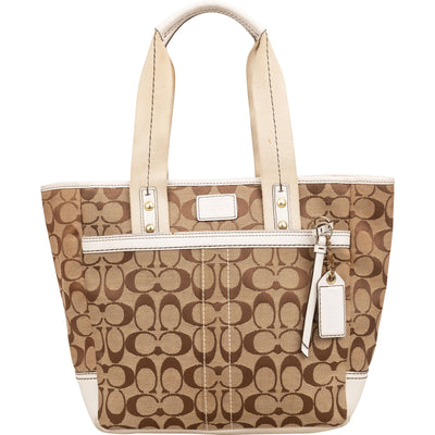 Coach Monogram Signature Tote Shoulder Bag