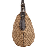 Gucci Monogram GG Canvas Horsebit Hobo Shoulder Bag