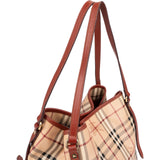 Burberry Nova-Check Monogram Haymarket Hobo Shoulder Bag