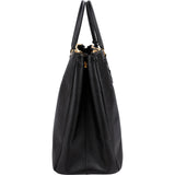 Prada Black Saffiano Leather Galleria Handbag