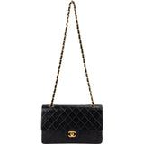 Chanel Quilted Lambskin 24K Gold Medium Double Flap Shoulder Bag
