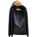 Chanel Quilted Caviar Leather Medium Boy Single Flap Crossbody Bag