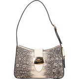Coach Mixed Print Lizard Snakeskin Embossed Leather Ergo Shoulder Bag