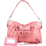 Balenciaga Pink Leather Classic City Handbag