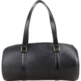 Louis Vuitton Noir Epi Leather Soufflot Handbag - vintageandkickz