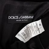 Dolce & Gabbana Multicolor Samt Velvet Double Breasted Contrast Trim Blazer (IT42)