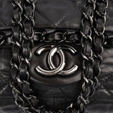 Chanel Quilted Calfskin Chain Me East West Single Flap Shoulder Bag