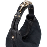 Gucci Monogram GG Canvas Chain Horsebit Hobo Shoulder Bag