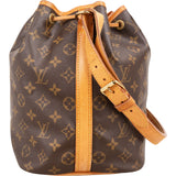 Louis Vuitton Monogram Canvas Sac Noé Petit Shoulder Bag