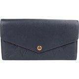 Louis Vuitton Leather Monogram Empreinte Sarah Wallet